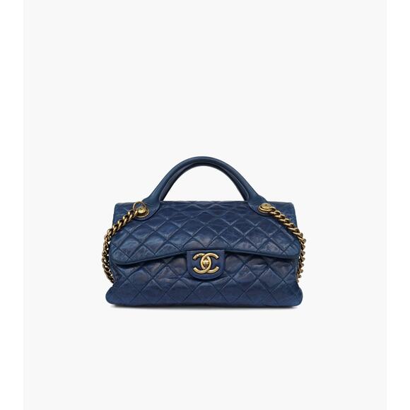 CHANEL Navy Quilted 2WAY Bag A-A17385 - Picture 1 of 13